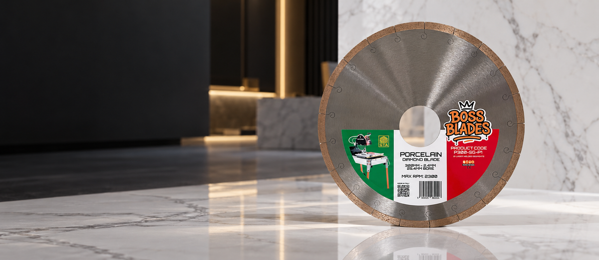 BOSS Blades™ P300-SG-P1 fine-cut porcelain diamond blade